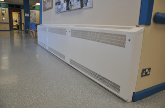Anti-ligature radiators in mental healthcare facilities