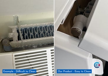cleaning access panel radiator
