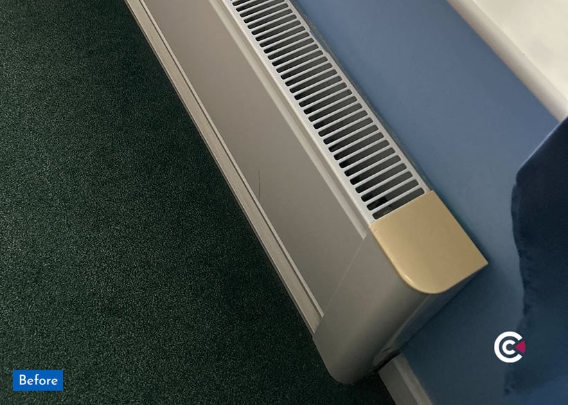 low surface temperature radiator casing