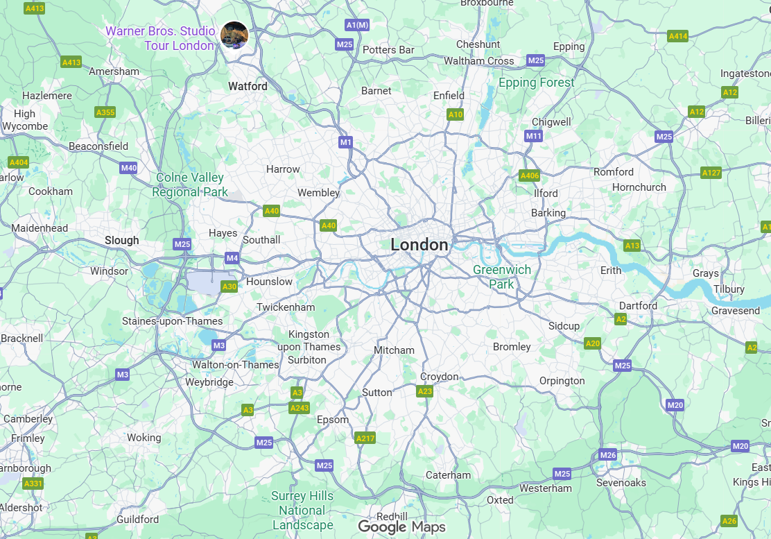 case study London map