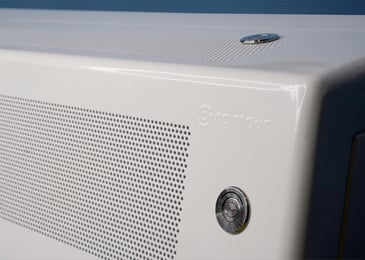 sloped top anti-ligature radiator