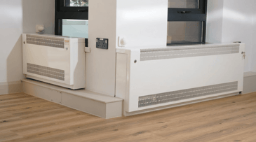 Old and new low surface temperature radiators together