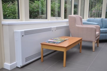 Contour's Deepclean LST radiator used for a Hospice refurbishment