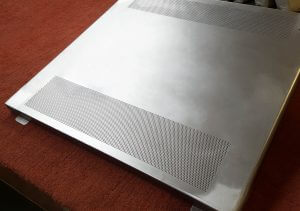 IP3x grille on guard on inspection table