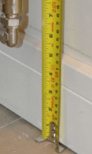 Measuring For Cut-Outs In Skirting Boards and Vinyl Flooring