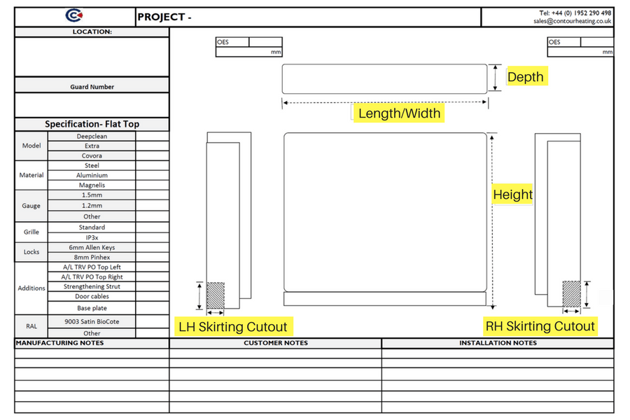Use A Survey Sheet To Capture The Right Information For Your New LST Radiator Guard