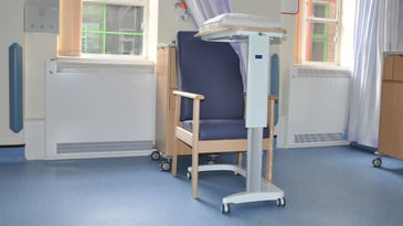 Trionic DeepClean radiator guard installed at university hospital north Staffordshire