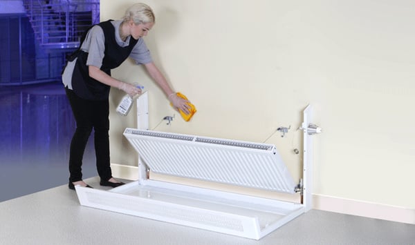Contour LST radiator covers are easy to remove, one-piece constructions that facilitate efficient, cost-effective cleaning regimes