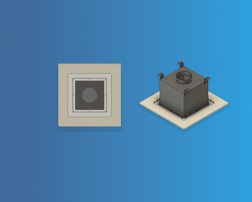 anti-ligature ventilation plenum features and specifications