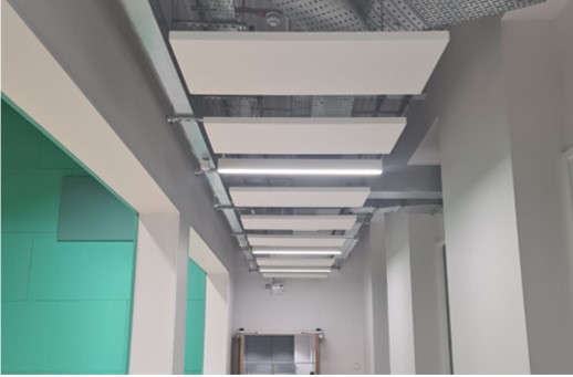 Radiant ceiling heating panels