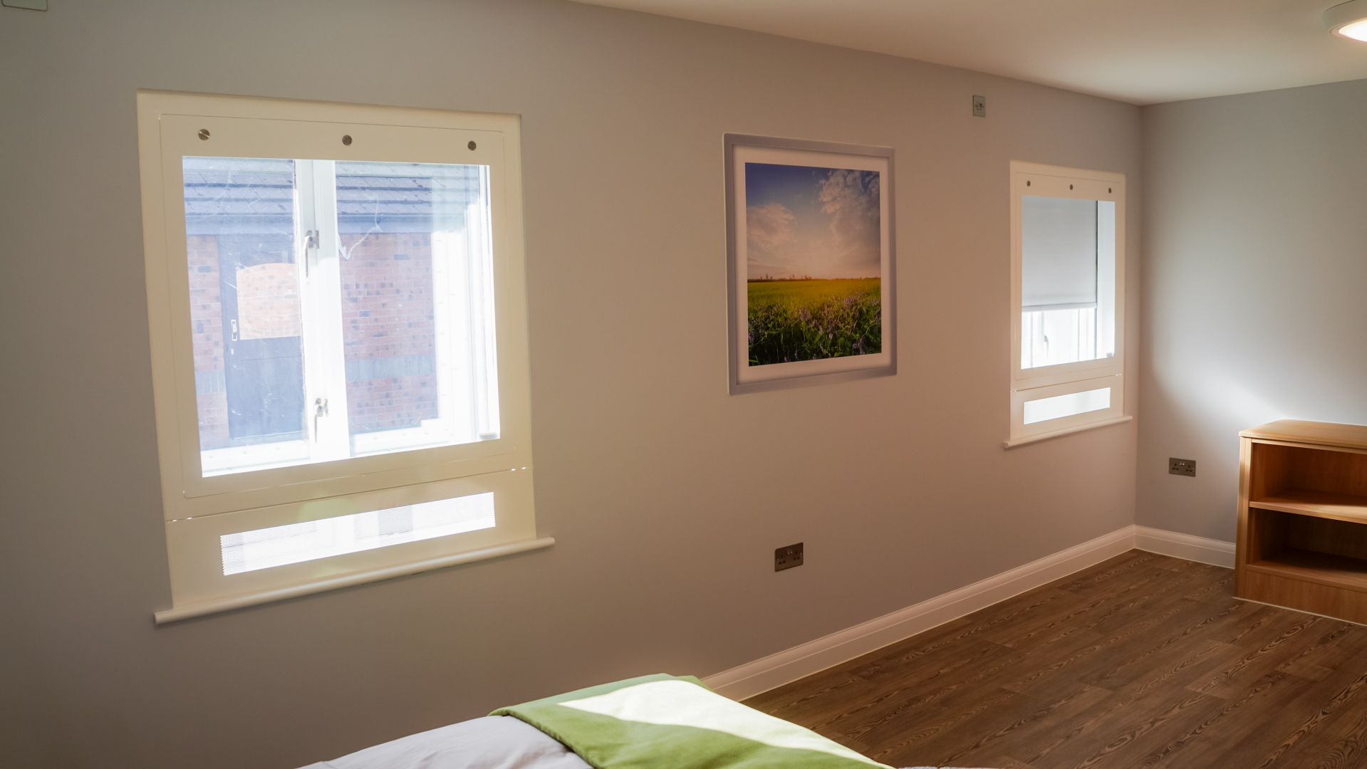 Case study priory church house inset window protectors in bedroom