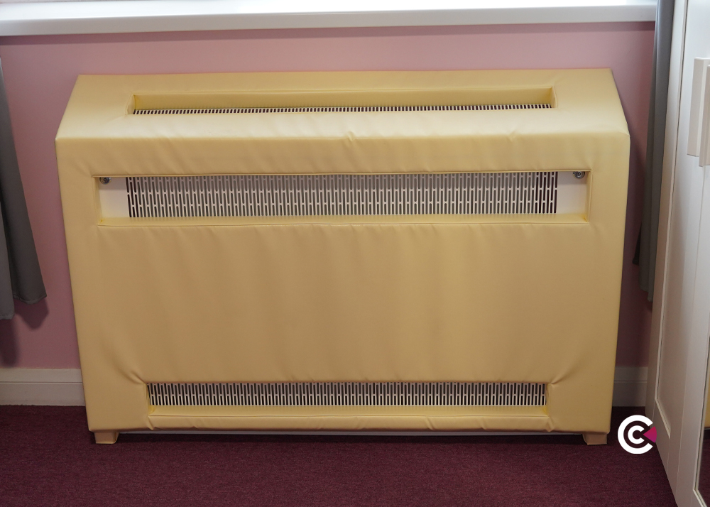 radiator cover sloping top