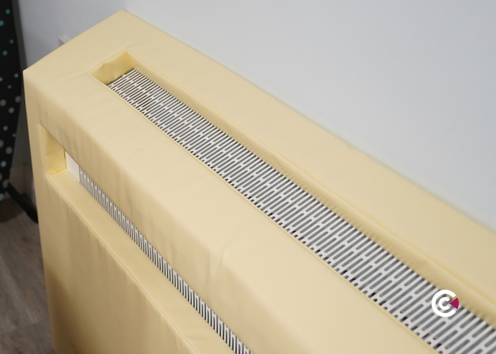 sloping top radiator cover