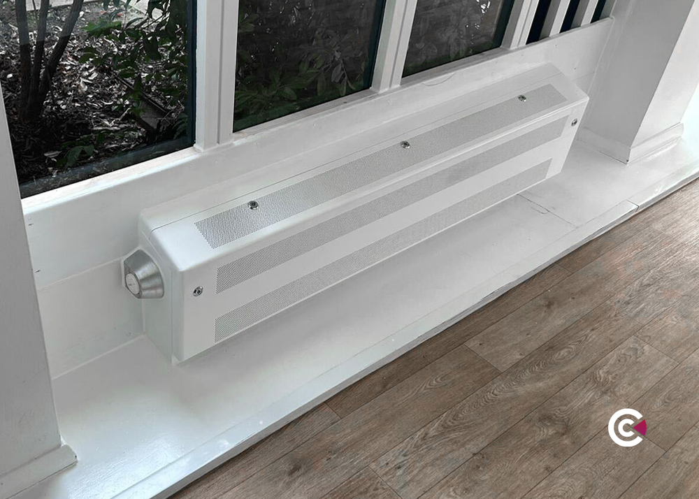 window reveal radiator guard