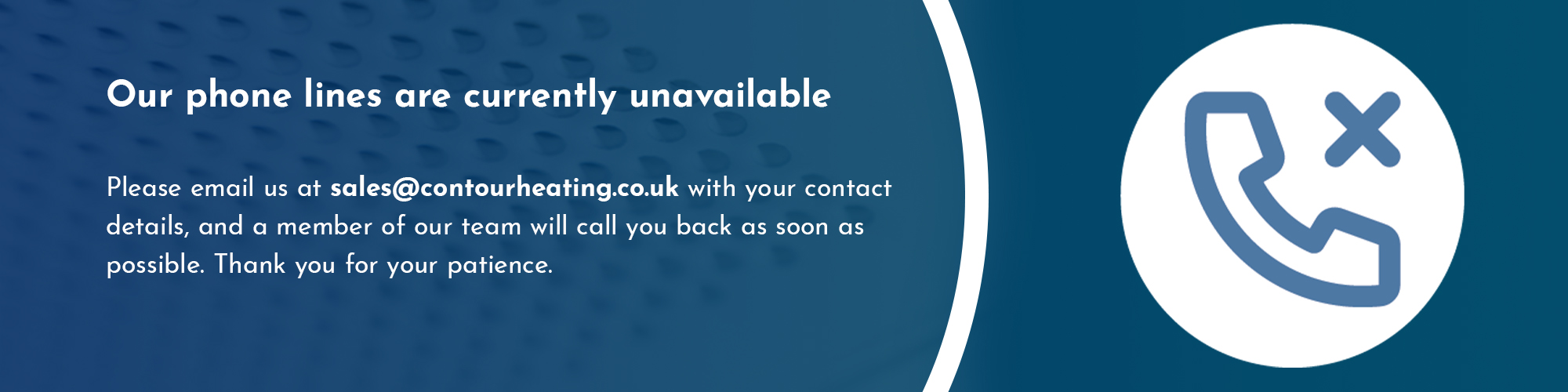 Phone Down Banner