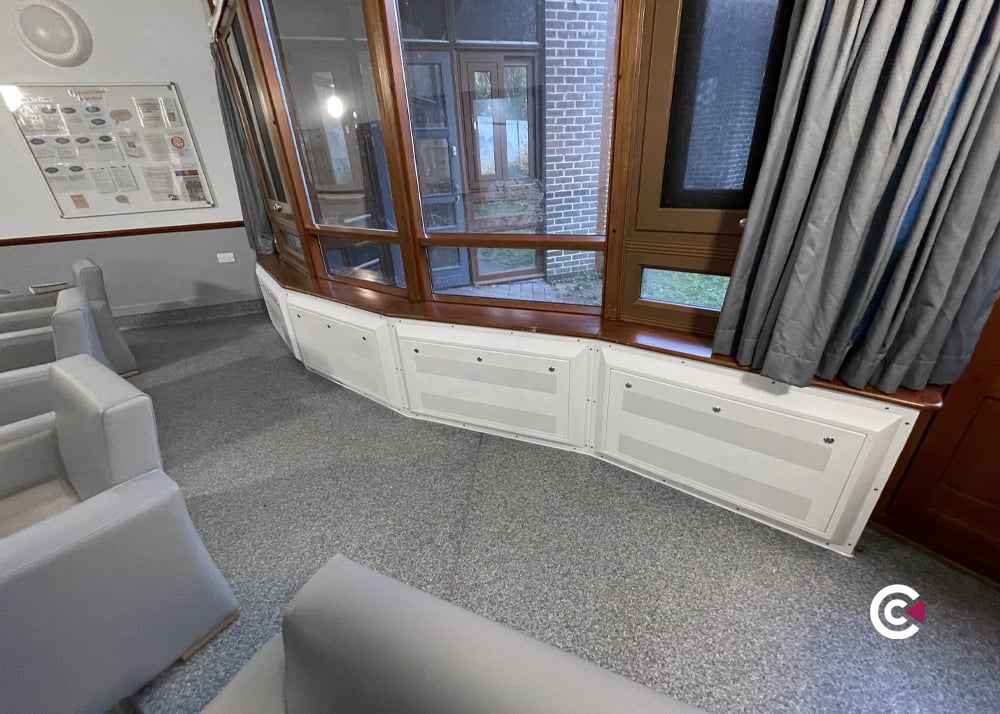 Floor Mounted Anti-ligature Radiator Guards for Live NHS Mental Health Wards