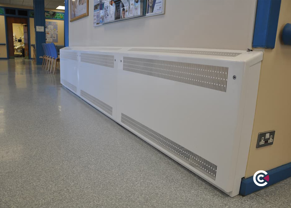 deepclean sloped top floor mounted lst radiator