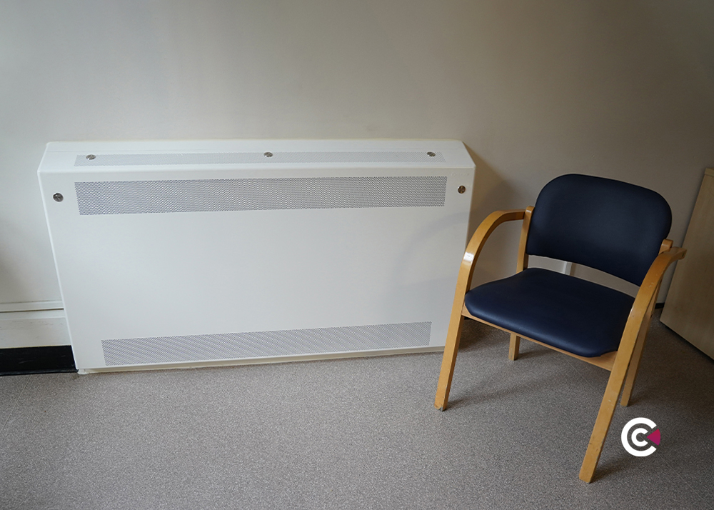 floor mounted sloped top radiator