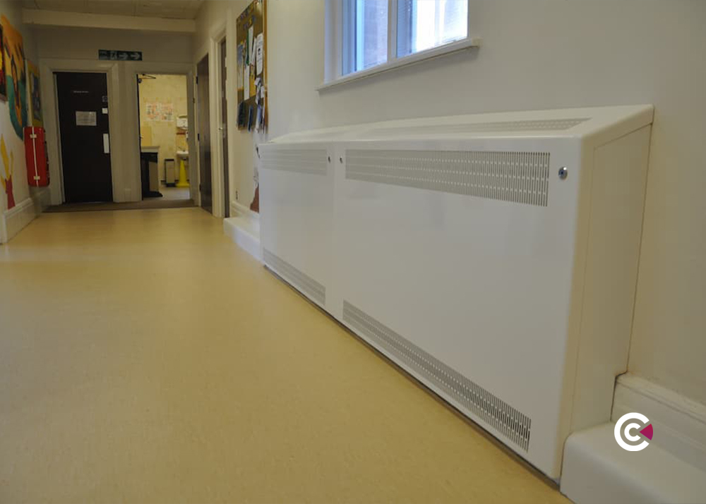 lst radiator deepclean sloped top floor mounted