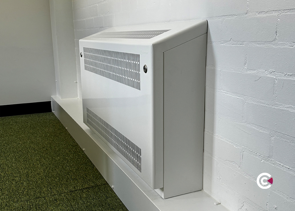 wall mounted radiator sloped top